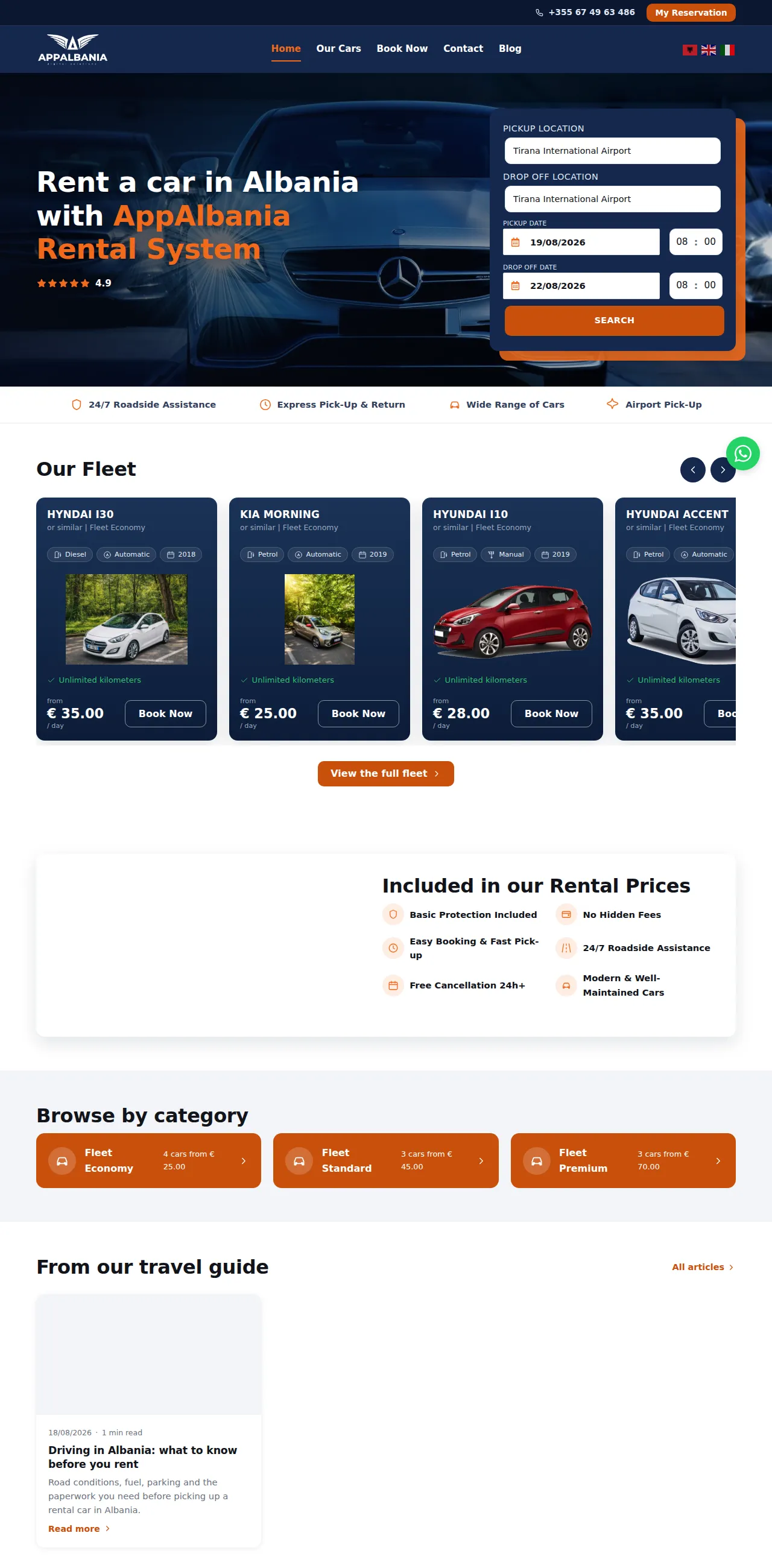 AppAlbania Rental System
