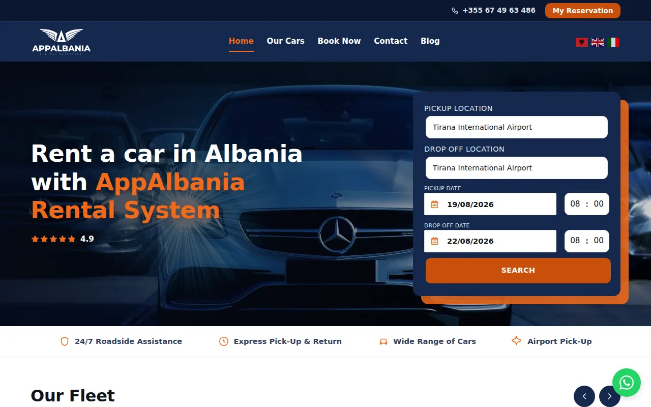 AppAlbania Rental System
