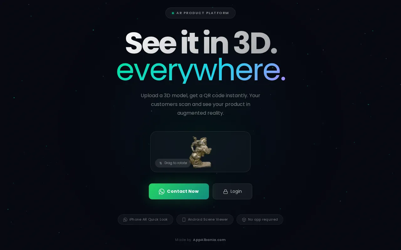 AR Space — 3D Product Platform