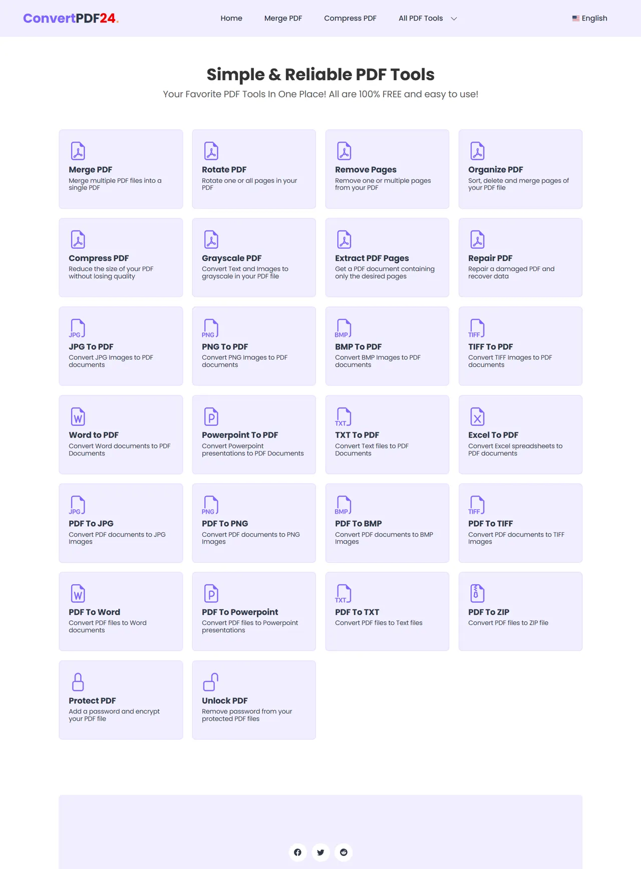 ConvertPDF24 — Web Tool