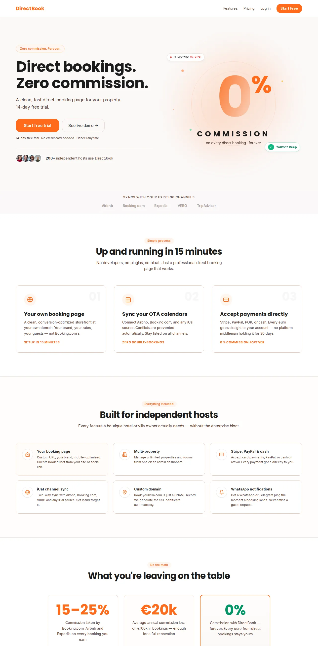 DirectBook — Zero-Commission Bookings