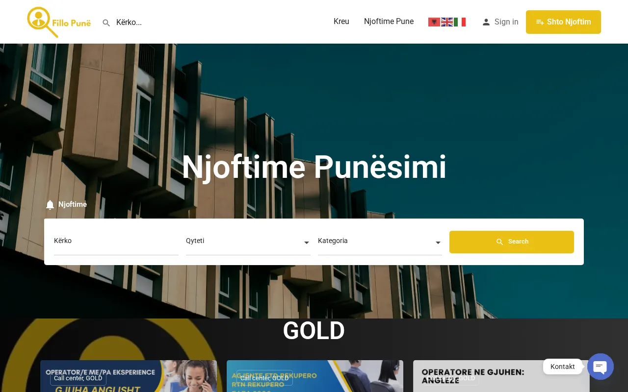FilloPune — Job Listings Portal