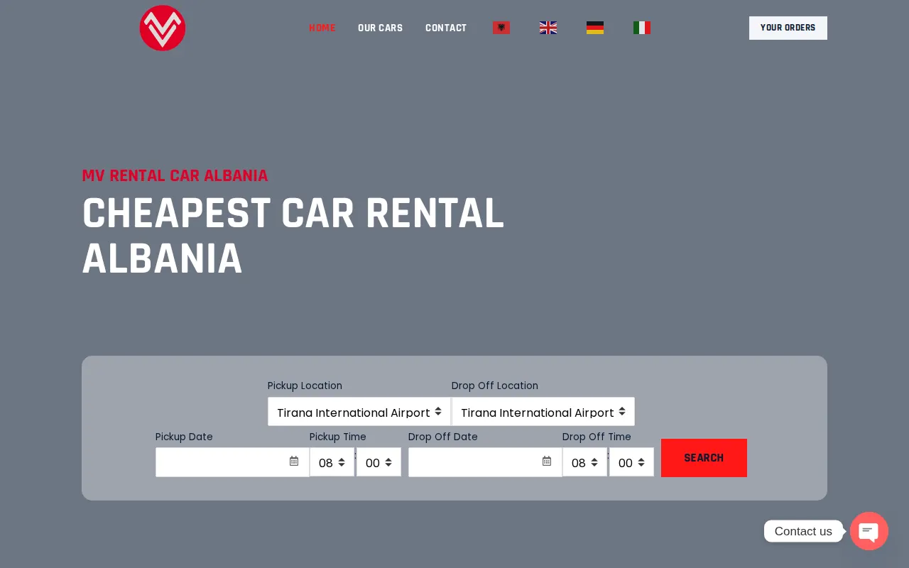 MV Rental Car Albania