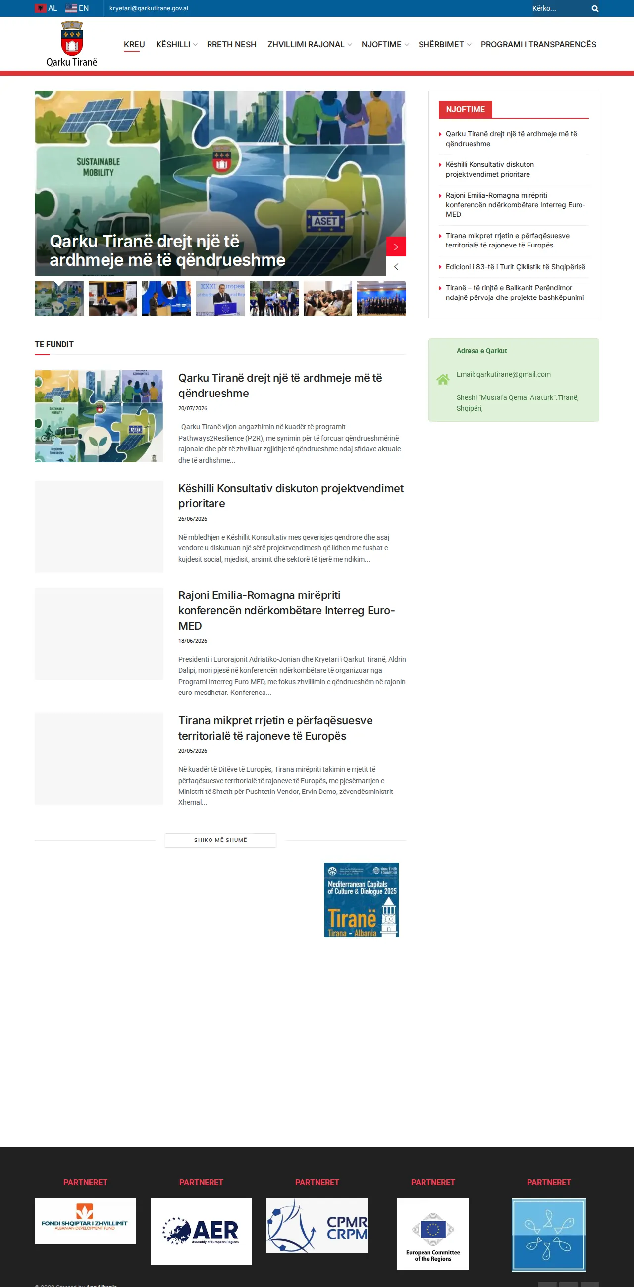 Qarku Tiranë — Official Site