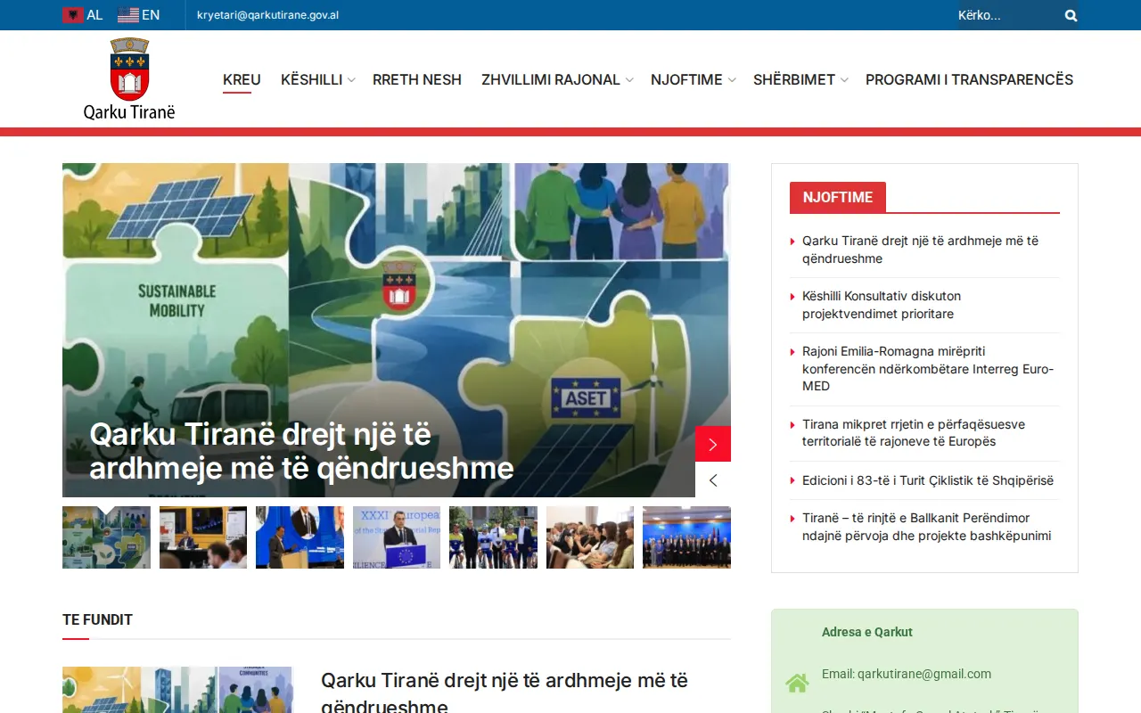 Qarku Tiranë — Official Site