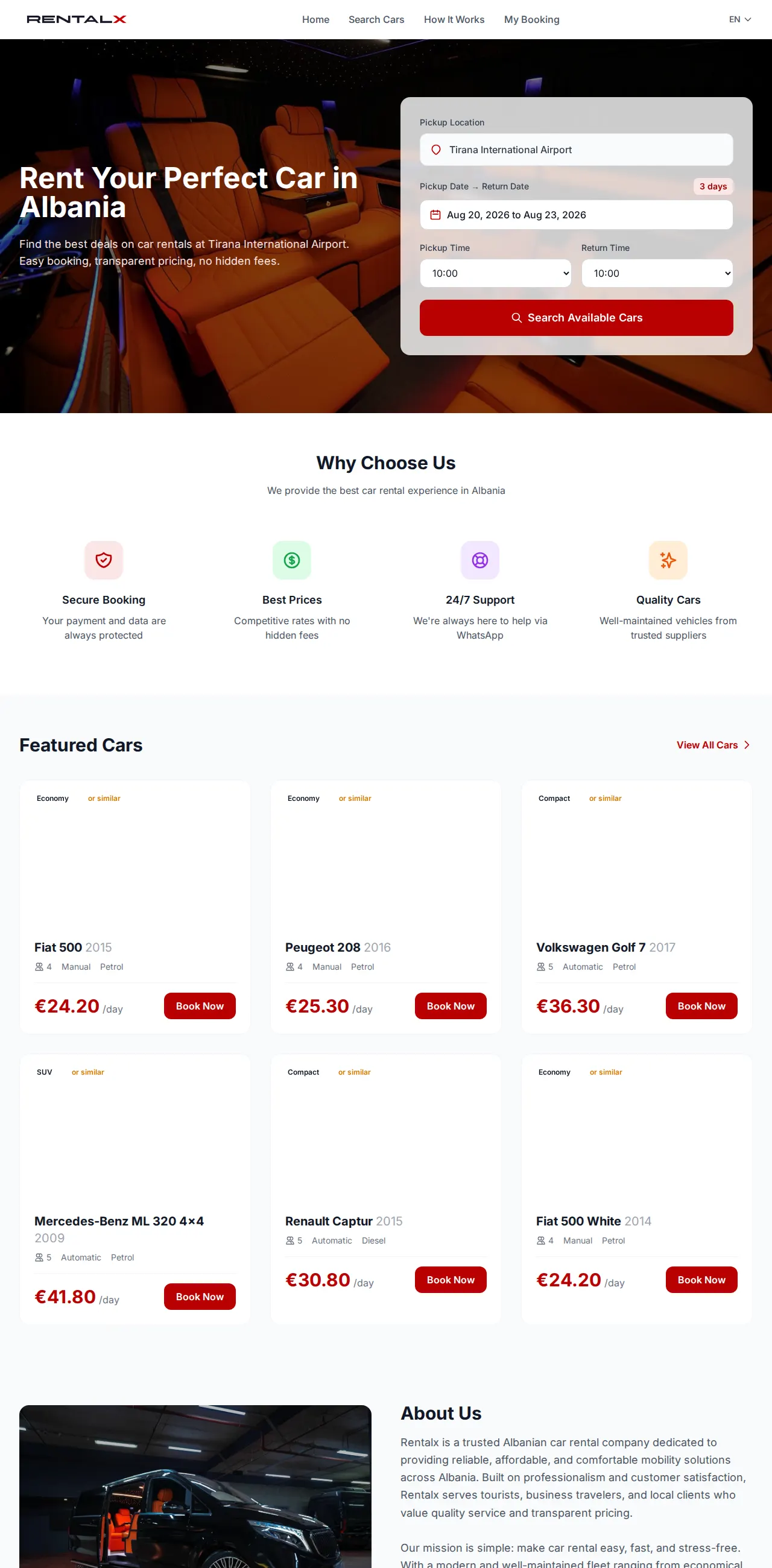 RentalX — Car Rental Marketplace