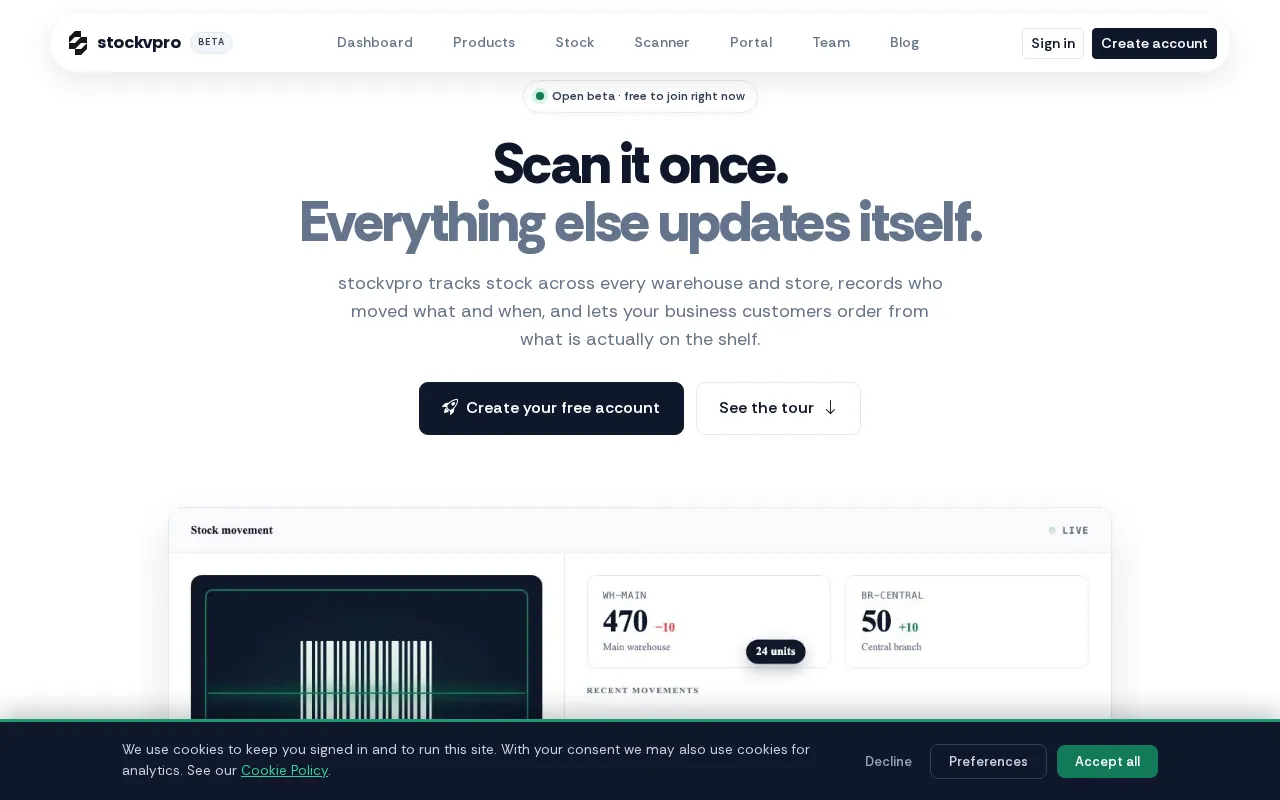 StockVPro — Inventory & Warehouse