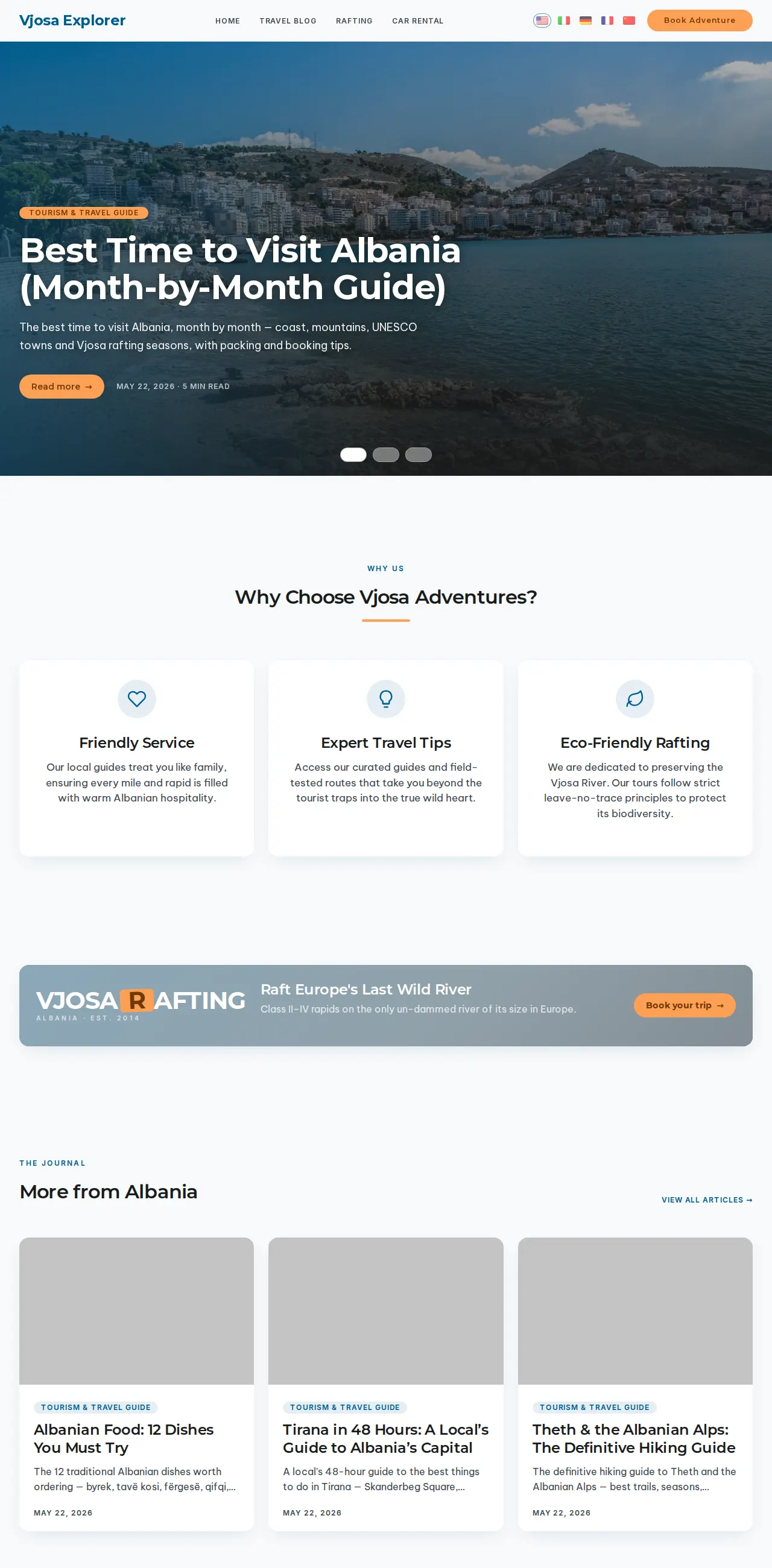 Vjosa Explorer — Travel Guides